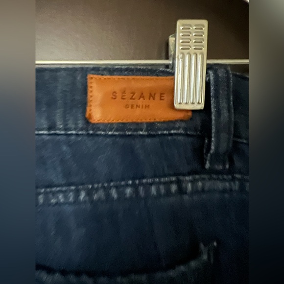 Sezane Bootcut Dark Denim Denim Trouser - Picture 8 of 9